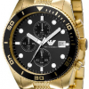 Emporio Armani Classic Gents Chrono Gold Plated Watch AR5857