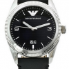 Emporio Armani Sport Mens Stainless Steel Watch AR5893 with Leather Band