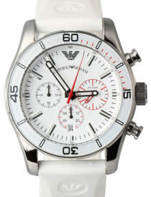 Emporio Armani Men's AR5947 Sport White Chronograph Dial Watch