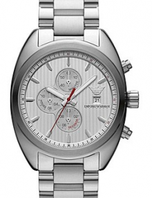 Emporio Armani AR5958 Sport Silver Chronograph Dial Stainless Steel Watch