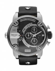 Diesel SBA Only The Brave Black Dial Over size Men's Watch DZ7256