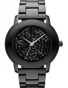 DKNY Glitz Crystal Dial Blackout Plated Stainless Steel Bracelet Women's Watch NY8438