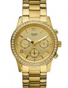 Guess Mini Spectrum Chronograph Dold Dial Stainless Steel Ladies Watch W16567L1
