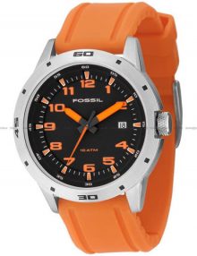 Fossil Wrist Black Men's Am4201 Silicone Watch-0