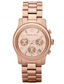 Michael Kors Runway Rose Gold Women's Mk5128 Rose Gold Watch-0