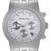 Michael Kors Watches Men's 5 link Silver Chrono