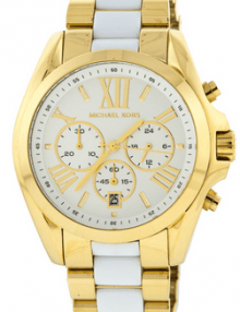 Michael Kors Gold Tone White Chronograph Women's Watch MK5743