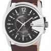 Diesel Men's Goose Brown Leather band Sainless Steel Watch DZ1206