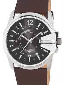 Diesel Men's Goose Brown Leather band Sainless Steel Watch DZ1206