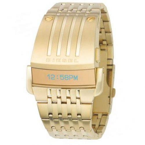 Diesel Men's Digital Gold Tone Stainless Steel LED 70's Watch DZ7112