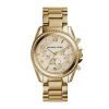 Michael Kors MK5166 Blair Ladies Gold Plated Stainless Steel Chronograph Watch