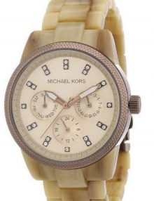 Michael Kors Ritz Gold Women's Mk5641 Resin Watch-0