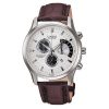 Casio Beside Chronograph Watch Leather Band BEM-501L-7A