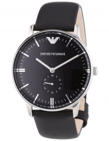 Armani Gianni Black Men's Ar0382 Leather Watch-0