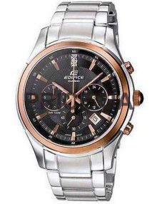 Casio Edifice Ef-530P-1A Black Mens' Steel Sports Watch-0