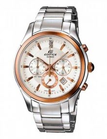Casio Edifice Ef-530P-7A Silver Mens' Steel Sports Watch-0