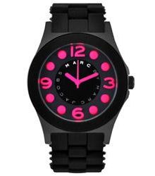 Marc by Marc Jacobs Quartz Pelly Black Bracelet Black Dial With Red Mark Women's Watch MBM2529