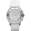New Marc Jacobs MBM1187 Ladies White Leather Chrono Watch