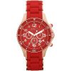 MARC JACOBS WOMENS GOLD TONE STEEL&RED RUBBER CHRONO WATCH MBM2577