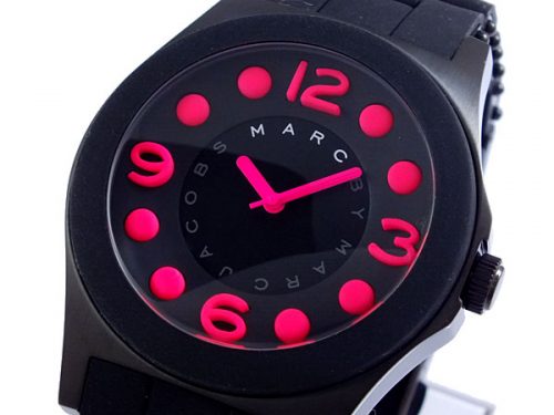 Marc by Marc Jacobs Quartz Pelly Black Bracelet Black Dial With Red Mark Women's Watch MBM2529