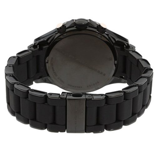 Marc By Marc Jacobs Rock Black Silicone Chronograph Watch MBM2583