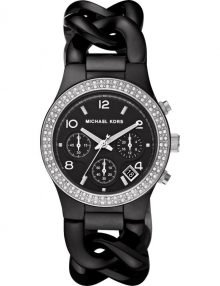 Michael Kors Women's MK5388 Ceramic Classic Chronograph Black Watch