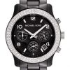 Michael Kors Women's MK5190 Black Ceramic Runway Glitz Watch