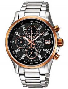 Casio Sheen Black Women's Shn-5016D-1A Steel Watch-0