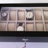 Watch case 12 Compartment Wooden Black High Glossy Piano Finished collection