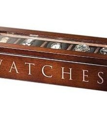 Watch case 5 Compartment Wooden Brown Storage Box