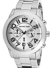 Michael Kors Men's MK8290 Chronograph Silver Steel Bracelet Quartz Watch