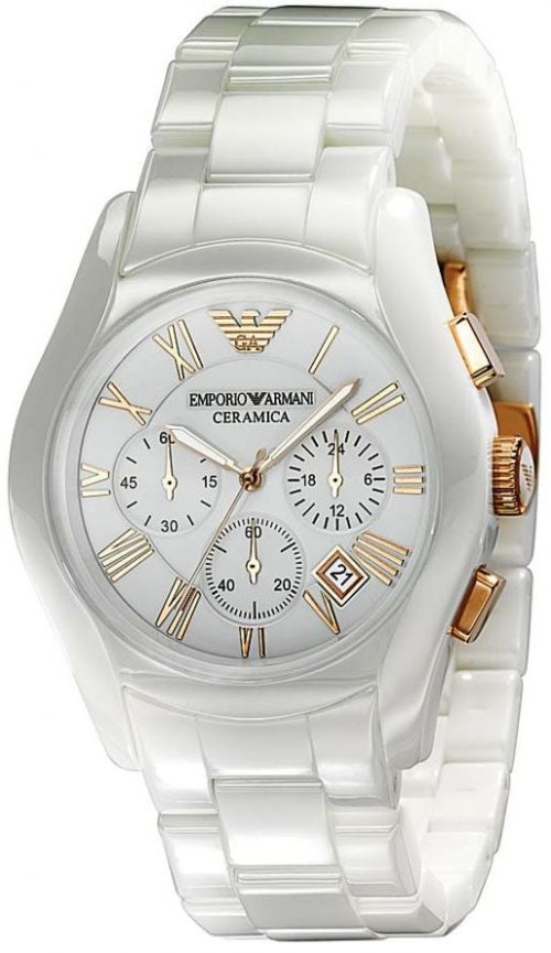 Emporio Armani Ceramica White Dial Men's Watch AR1416