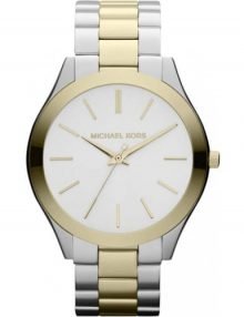Michael Kors Runway Mk3198 Silver Womens' Gold Two Toned Watch-0