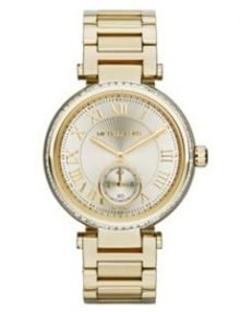Michael Kors MK5867 Skylar Champagne Dial Gold-tone Ladies Watch