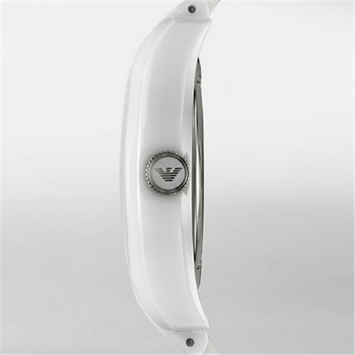 Emporio Armani AR1415 Men's Ceramic White Skeleton Dial Watch