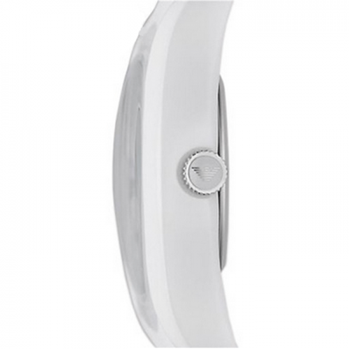 Emporio Armani AR1433 Women's Ceramic White Silicone Strap Watch