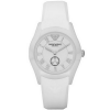 Emporio Armani AR1433 Women's Ceramic White Silicone Strap Watch