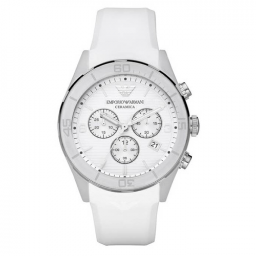 Armani Ceramica AR1435 Chrono white Dial Men's watch