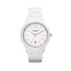 Emporio Armani AR1467 UNISEX White ceramic rose gold Watch