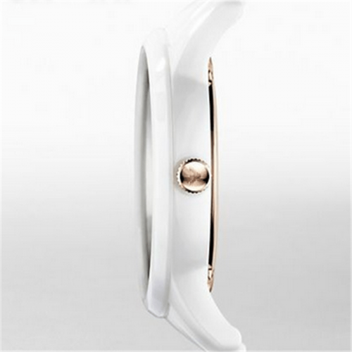 Emporio Armani AR1467 UNISEX White ceramic rose gold Watch
