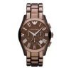 Emporio Armani AR1610 Valente Chronograph Brown Dial Mens Watch