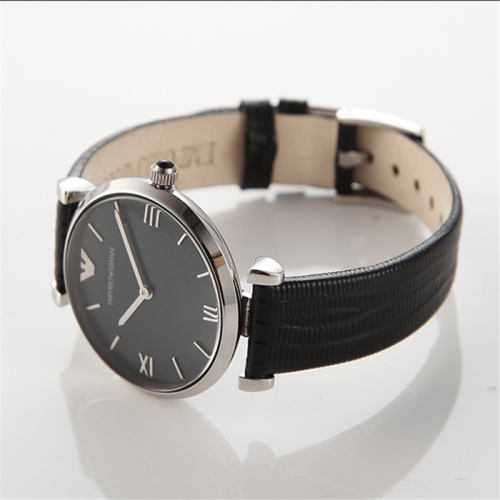 Emporio Armani AR1678 Ladies Retro Black Pearl Watch