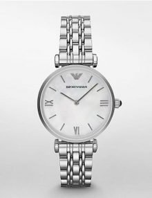 Emporio ARMANI AR1682 Damenuhr Silber Edelstahl Original Neu