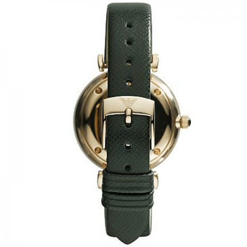 Emporio Armani AR1722 Mens Classic Retro Watch Green Strap