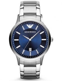 Emporio Armani AR2477 Blue Dial Stainless Steel Men's Watch