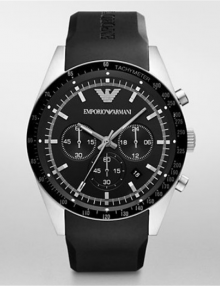 Emporio Armani AR5985 Sport Black Chronograph Mens Watch AR5985