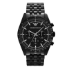 Emporio Armani AR5989 Men's Sportivo Black Stainless Steel Chronograph Watch