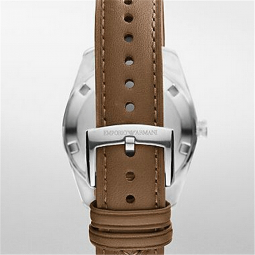 Emporio Armani AR6016 Tan Leather Brown Dial Men's Watch