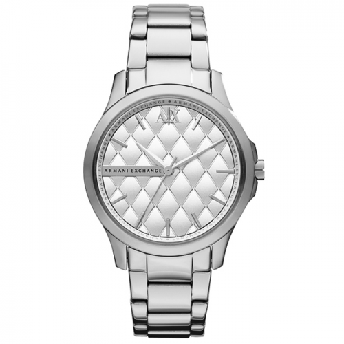 Armani Exchange AX5200 Silver Quilted Dial Stainless Steel Ladies Watch