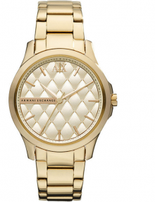 Armani Exchange AX5201 Gold Quilted Gold Ion-plated Ladies Watch